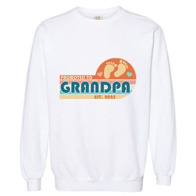 Retro Promoted To Grandpa Established 2025 Garment-Dyed Sweatshirt