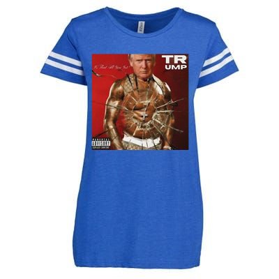 Retro President Trump You Missed Stand With Trump Gifts Enza Ladies Jersey Football T-Shirt