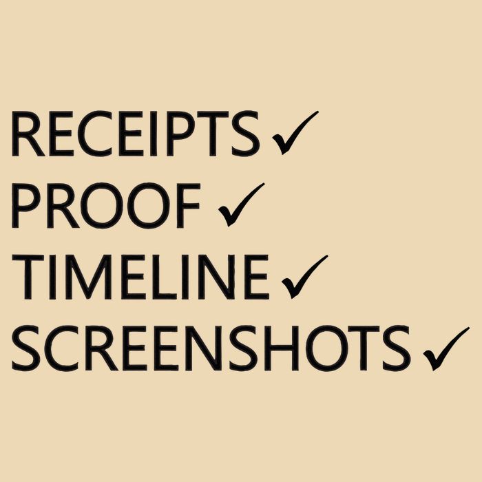 Receipts Proof Timeline Screenshots Drawstring Bag