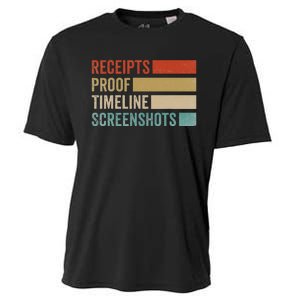 Receipts Proof Timeline Screenshots Retro Cooling Performance Crew T-Shirt