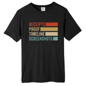 Receipts Proof Timeline Screenshots Retro Tall Fusion ChromaSoft Performance T-Shirt