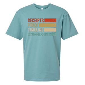 Receipts Proof Timeline Screenshots Retro Sueded Cloud Jersey T-Shirt