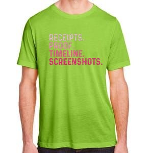 Receipts Proof Timeline Screenshots Adult ChromaSoft Performance T-Shirt