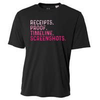 Receipts Proof Timeline Screenshots Cooling Performance Crew T-Shirt