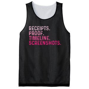 Receipts Proof Timeline Screenshots Mesh Reversible Basketball Jersey Tank