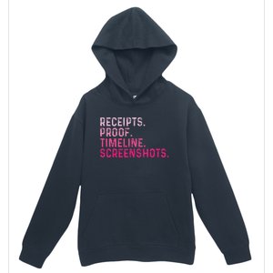 Receipts Proof Timeline Screenshots Urban Pullover Hoodie