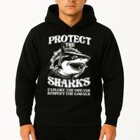 Retro Protect The Sharks Explore The Oceans Respect The Locals Shark Week Lover Hoodie