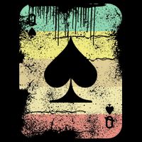 Retro Poker Texas Hold'Em Queen Of Spades Vintage Poker T-Shirt