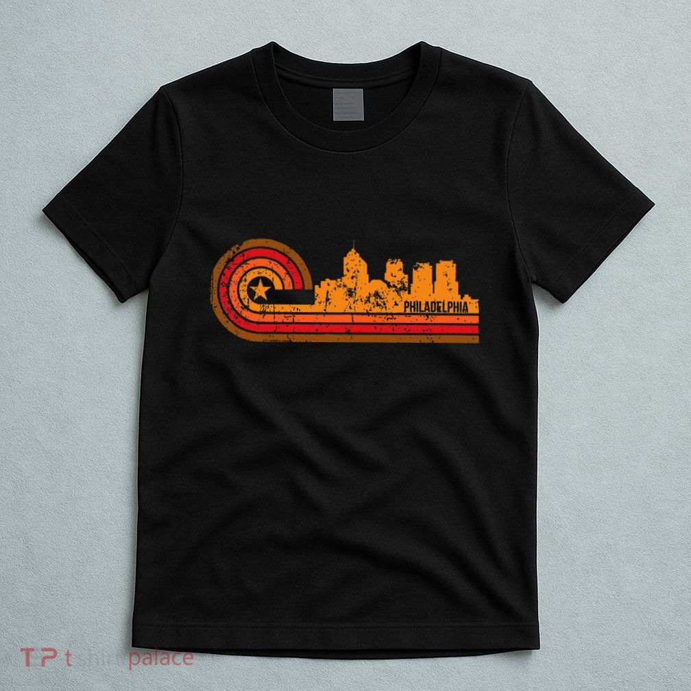 Retro Philadelphia T Philadelphia Pa Skyline T-Shirt