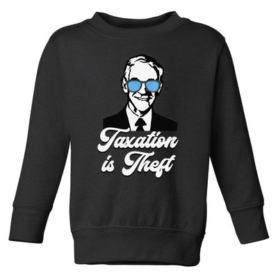 Ron Paul Taxation is Theft Libertarian Ancap Freedom Liberty Toddler Sweatshirt