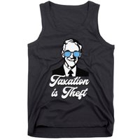 Ron Paul Taxation is Theft Libertarian Ancap Freedom Liberty Tank Top