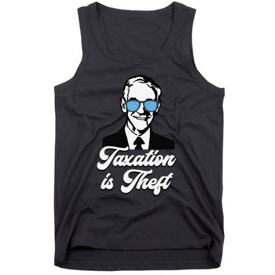 Ron Paul Taxation is Theft Libertarian Ancap Freedom Liberty Tank Top