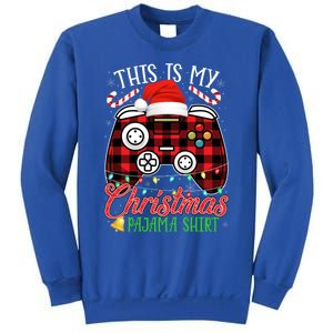 Red Plaid Ugly Design This Is My Video Game Christmas Pajama Cute Gift Sweatshirt