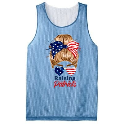 Raising Patriots Us Flag Independence Day 4th Of July Tee Meaningful Gift Mesh Reversible Basketball Jersey Tank