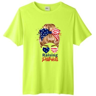 Raising Patriots Us Flag Independence Day 4th Of July Tee Meaningful Gift Tall Fusion ChromaSoft Performance T-Shirt