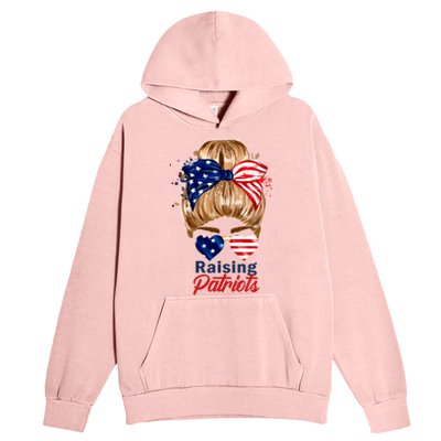 Raising Patriots Us Flag Independence Day 4th Of July Tee Meaningful Gift Urban Pullover Hoodie