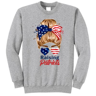 Raising Patriots Us Flag Independence Day 4th Of July Tee Meaningful Gift Sweatshirt