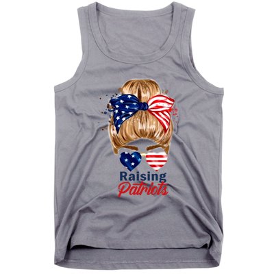 Raising Patriots Us Flag Independence Day 4th Of July Tee Meaningful Gift Tank Top