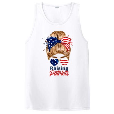 Raising Patriots Us Flag Independence Day 4th Of July Tee Meaningful Gift PosiCharge Competitor Tank