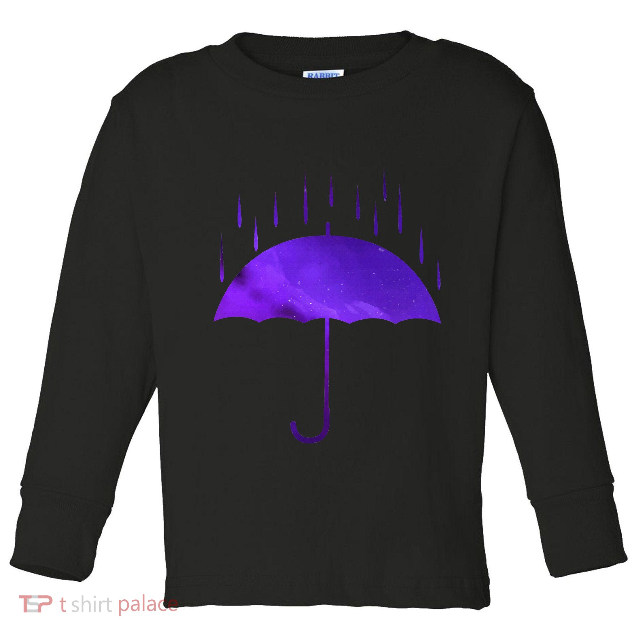 Rain Purple Umbrella Violet Favorite Color Toddler Long Sleeve Shirt