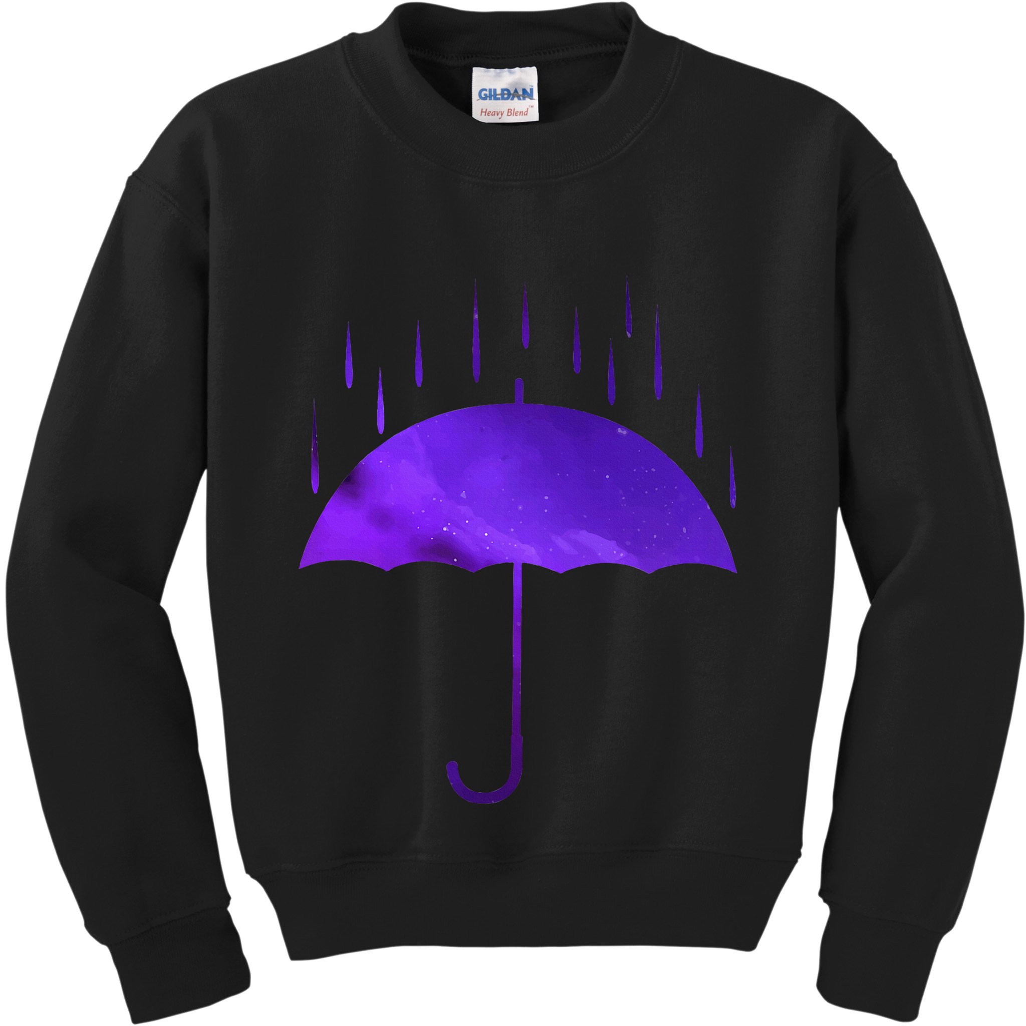 Rain Purple Umbrella Violet Favorite Color Kids Sweatshirt