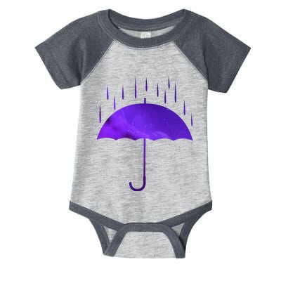 Rain Purple Umbrella Violet Favorite Color Infant Baby Jersey Bodysuit