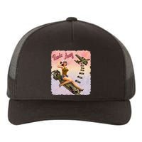 Retro Pin Up Girl Bombs Away Retro Yupoong Adult 5-Panel Trucker Hat