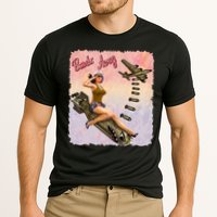 Retro Pin Up Girl Bombs Away Retro Performance Shirt
