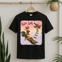 Retro Pin Up Girl Bombs Away Retro T-Shirt