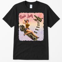 Retro Pin Up Girl Bombs Away Retro Tall T-Shirt