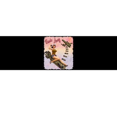 Retro Pin Up Girl Bombs Away Retro Bumper Sticker