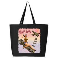 Retro Pin Up Girl Bombs Away Retro 25L Jumbo Tote