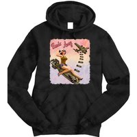 Retro Pin Up Girl Bombs Away Retro Tie Dye Hoodie