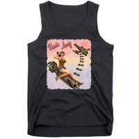 Retro Pin Up Girl Bombs Away Retro Tank Top