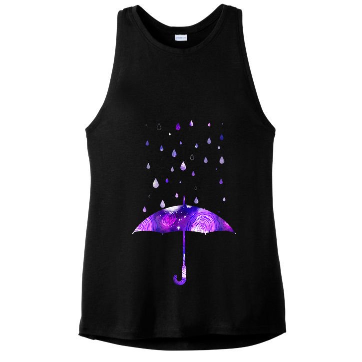 Rain Purple Umbrella For Violet Favorite Color Ladies PosiCharge Tri-Blend Wicking Tank