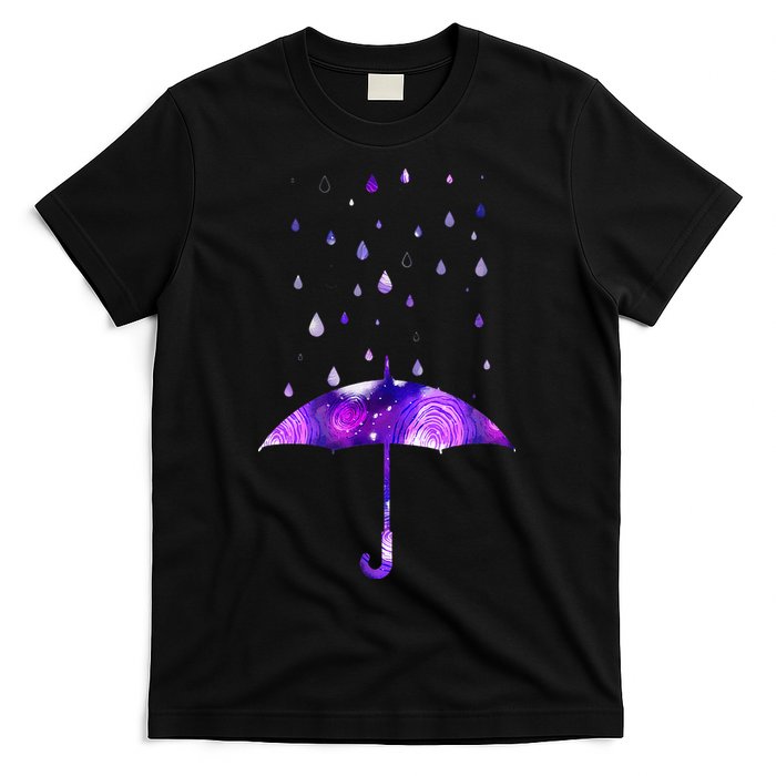Rain Purple Umbrella For Violet Favorite Color T-Shirt