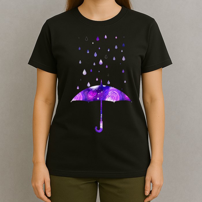 Rain Purple Umbrella For Violet Favorite Color T-Shirt