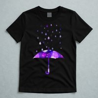 Rain Purple Umbrella For Violet Favorite Color T-Shirt