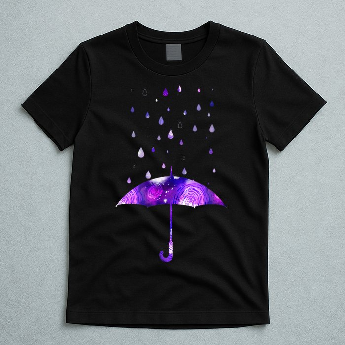 Rain Purple Umbrella For Violet Favorite Color T-Shirt