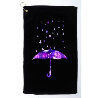 Rain Purple Umbrella For Violet Favorite Color Golf Towel