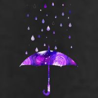 Rain Purple Umbrella For Violet Favorite Color Golf Towel