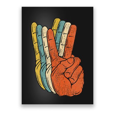 Retro Peace Vintage 60's 70's Hippie Gift Poster