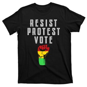 Resist Protest Vote Black Voting Power African American Vote T-Shirt