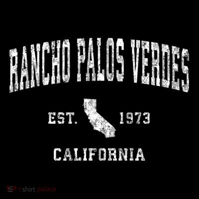 Rancho Palos Verdes California Ca Vintage Athletic Sports T-Shirt