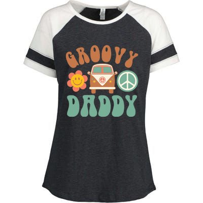 Retro Party Vibes Fun Family Birthday Celebration Enza Ladies Jersey Colorblock Tee