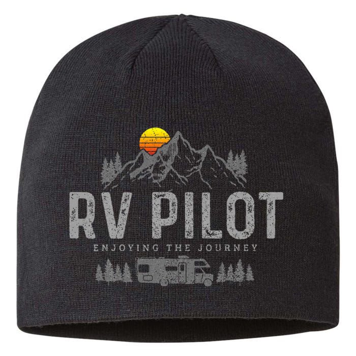 Rv Pilot Vintage Mountains Camping Road Trip Camper Gift Sustainable Beanie