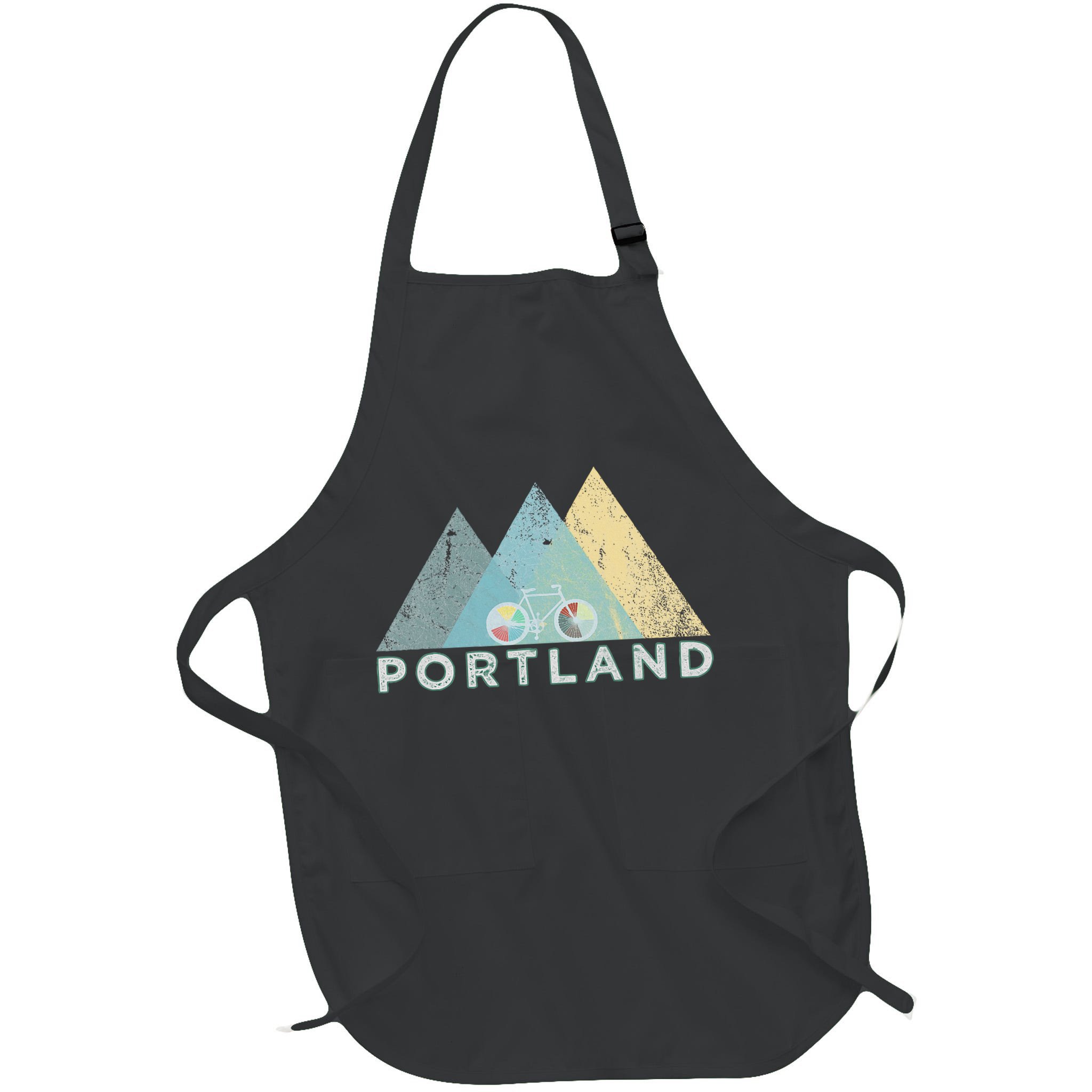 Retro Portland Vintage Bicycle Oregon Apron