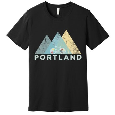 Retro Portland Vintage Bicycle Oregon Premium T-Shirt