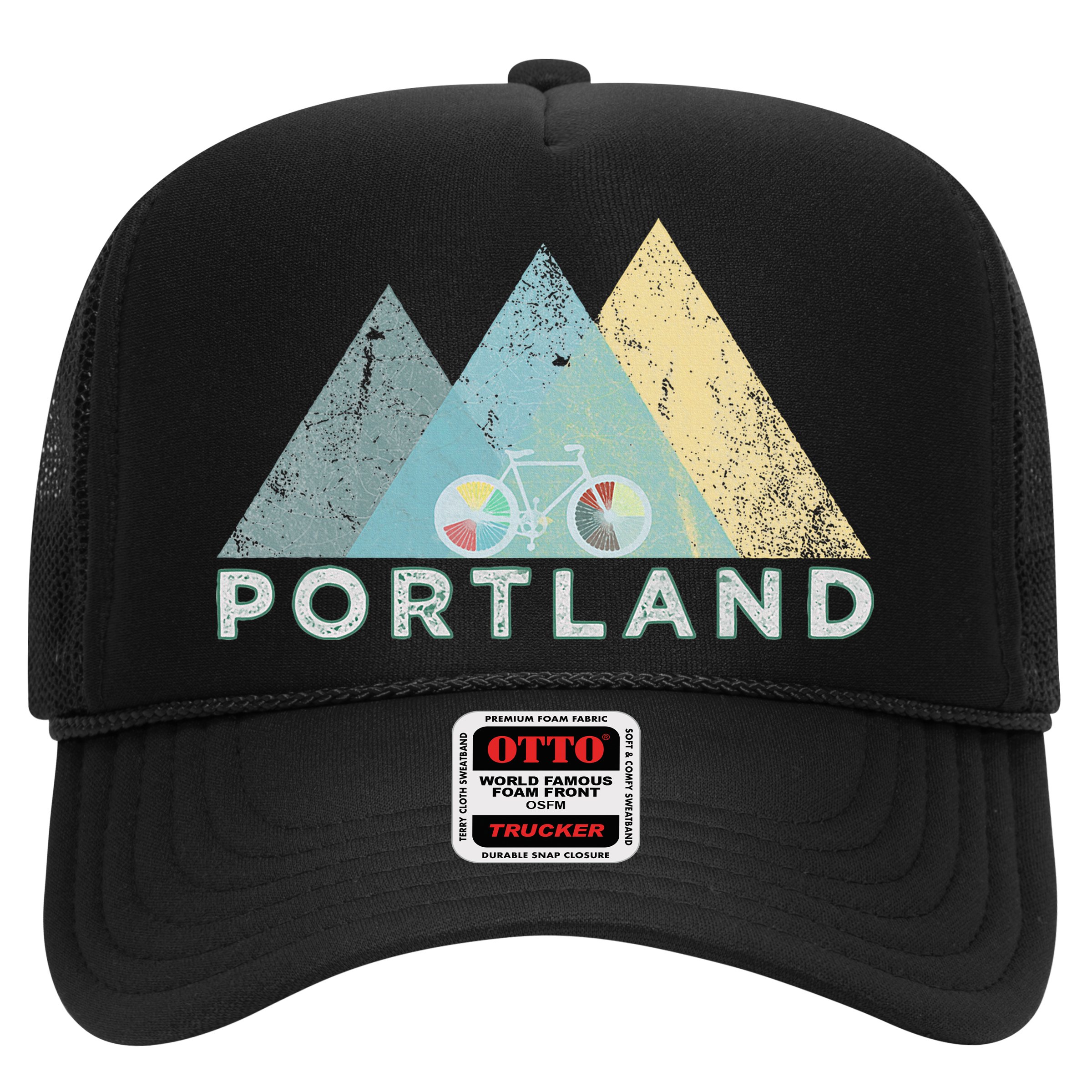 Retro Portland Vintage Bicycle Oregon Hat