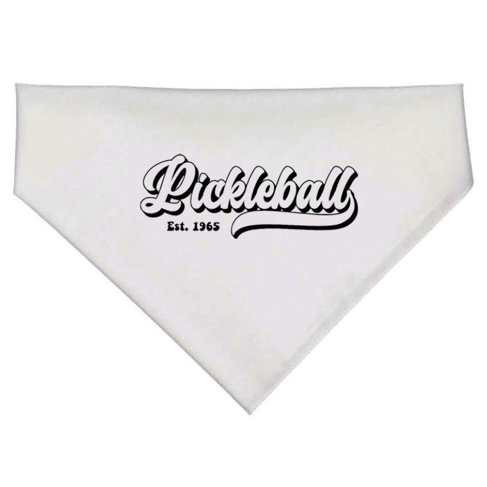 Retro Pickleball Vintage Pickleball Paddles Est 1965 USA-Made Doggie Bandana